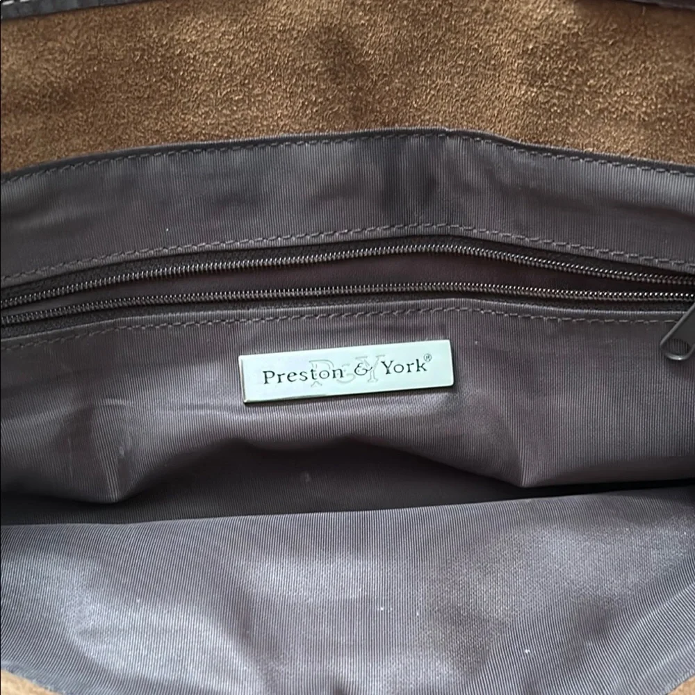 Preston & York brown suede leather purse - Picture 2 of 4
